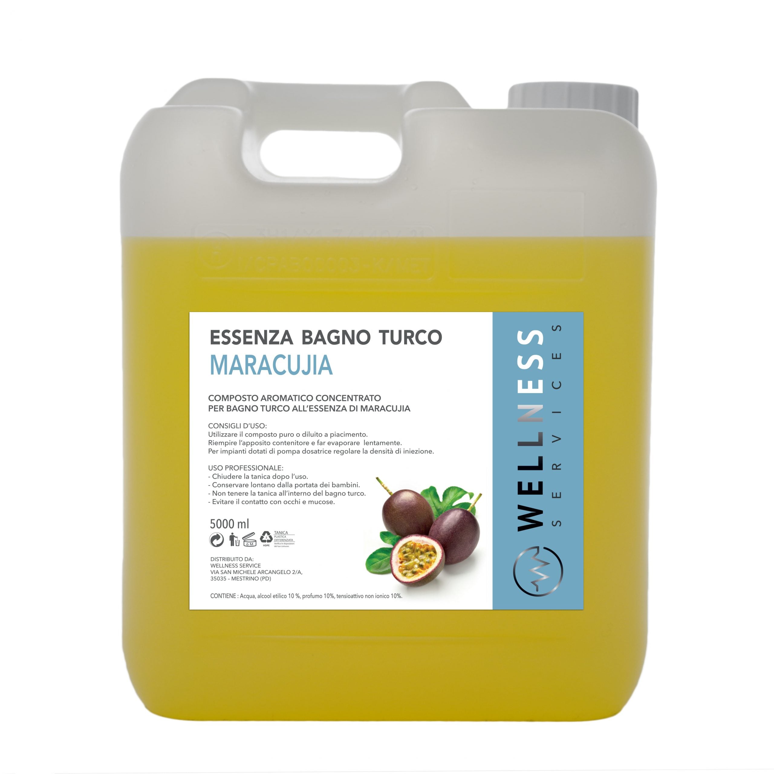 Maracuja e frutti tropicali – essenza per bagno turco in tanica da 5 litri