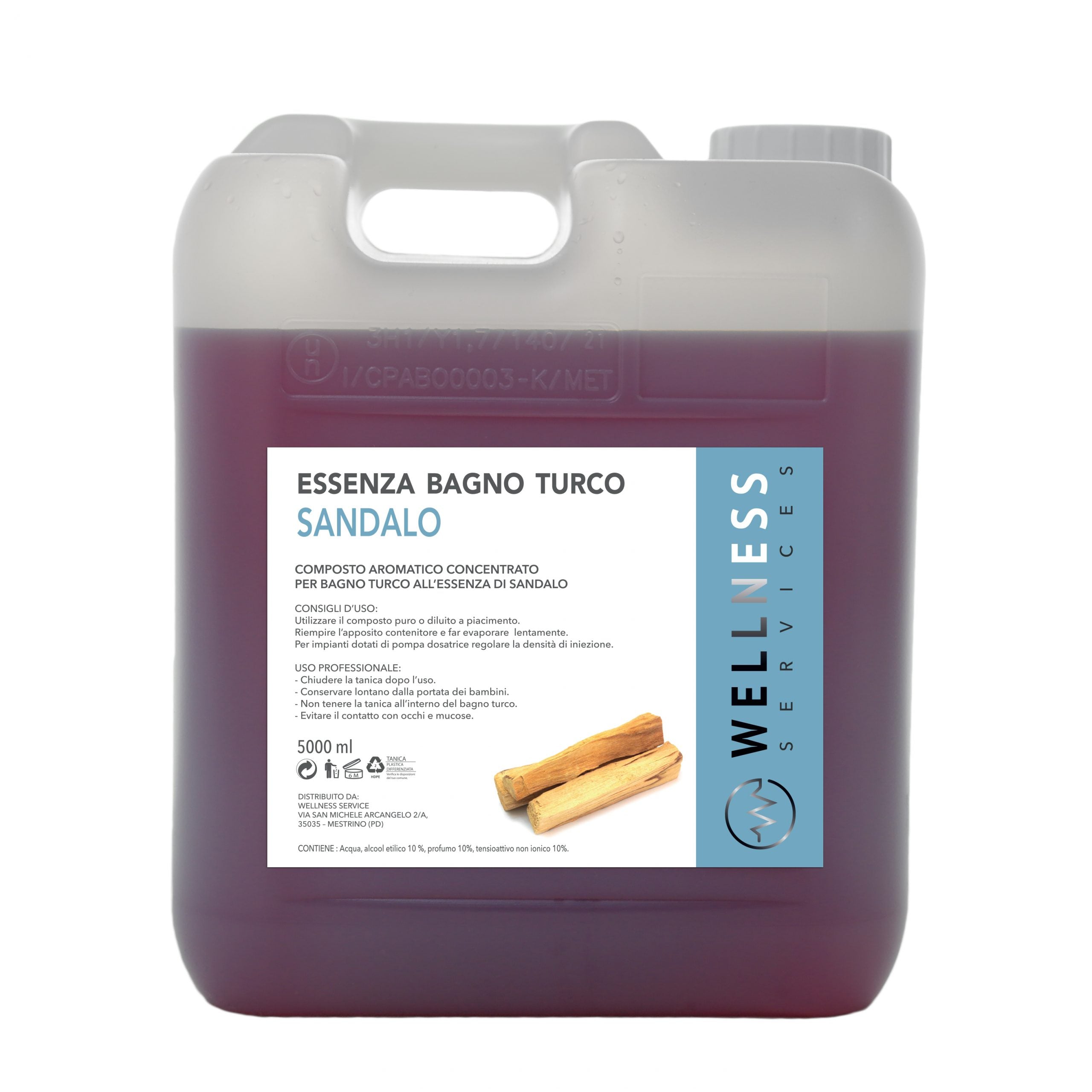 Sandalo – essenza per bagno turco in tanica da 5 litri