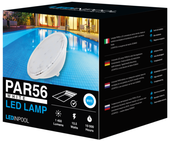 LAMPADA LED BIANCA PAR 56 PER PISCINA